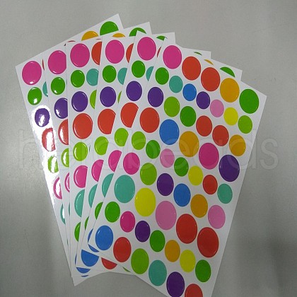 Cute Paper Rainbow Color Stickers DIY-WH0023-08F-1