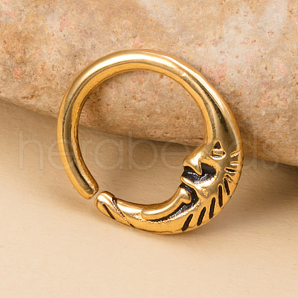 316L Surgical Stainless Steel Hoop Nose Rings WGE451E-04-1