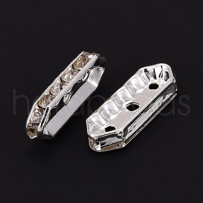 Brass with Grade A Rhinestone Bridge Spacers RB-H236-S-1