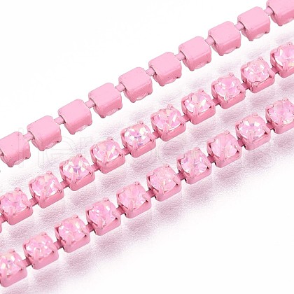Iron Rhinestone Cup Chains CH-T006-05B-09-1
