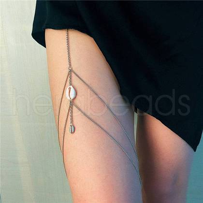 Beach Shell & Tassel Alloy Thigh Chain WG1C085-06-1