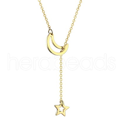 Simple and Stylish Stainless Steel Lariat Necklaces WC5409-3-1