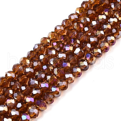 Electroplate Glass Beads Strands EGLA-A044-T3mm-B02-1