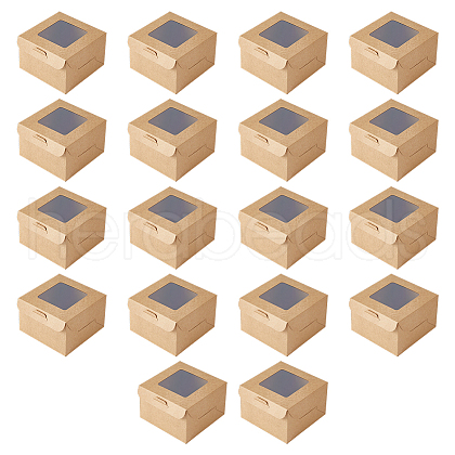 Square Kraft Paper Storage Gift Boxes CON-WH0095-81A-01-1
