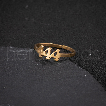 Number 201 Stainless Steel Adjustable Cuff Rings FS-WG22891-07-1