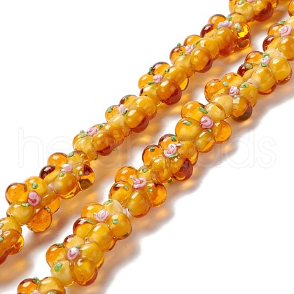 Handmade Lampwork Beads Strands LAMP-D015-08C-1