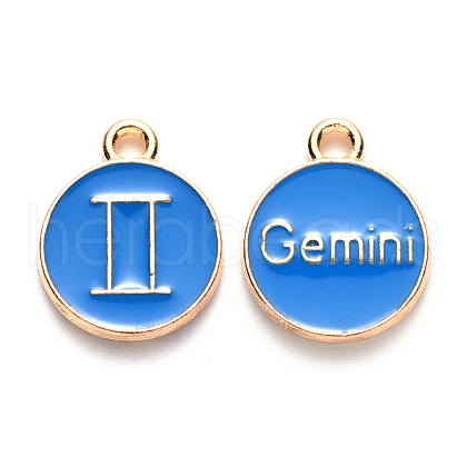 Alloy Enamel Pendants X-ENAM-S124-01A-02I-1