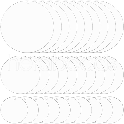 SUNNYCLUE 30Pcs 3 Styles Christmas Acrylic Big Pendants FIND-SC0011-42-1