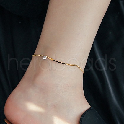 316L Surgical Stainless Steel Charm Anklets for Women FS-WG47470-08-1