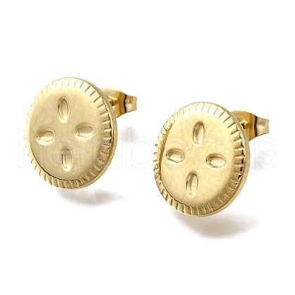 304 Stainless Steel Stud Earring Findings STAS-B087-04G-01-1