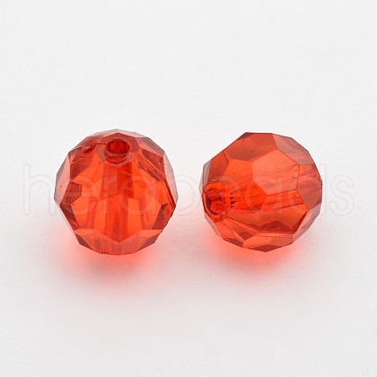 Transparent Acrylic Beads PL505Y-1-1