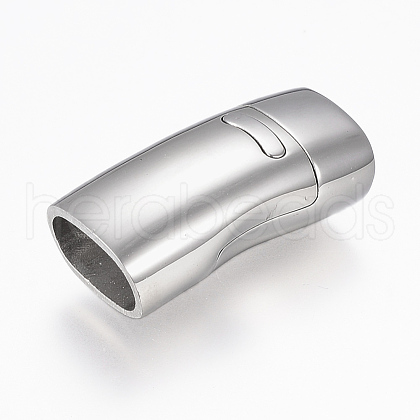 Tarnish Resistant 304 Stainless Steel Magnetic Clasps X-STAS-F130-18P-1