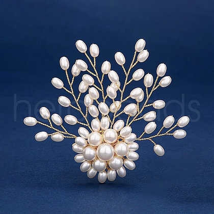 Flower Alloy Brooches for Backpack Clothes PW-WGD48A8-03-1