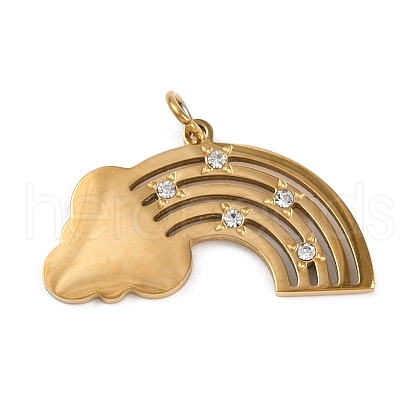 304 Stainless Steel Pendants STAS-K301-02G-1