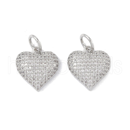 Brass Micro Pave Cubic Zirconia Pendant KK-H477-03P-1