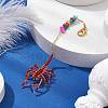 Scorpion Glass Seed Beads Pendant Decoration HJEW-MZ00121-02-2
