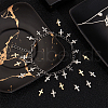 Unicraftale 100Pcs 2 Colors 304 Stainless Steel Tiny Cross Charms FIND-UN0004-01-5