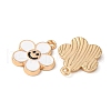 Alloy Enamel Pendants ENAM-YW0002-25A-3