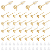 Unicraftale 80Pcs Brass Stud Earring Findings KK-UN0002-75A-1