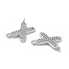 Brass Micro Pave Cubic Zirconia Charms KK-B102-07P-2