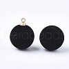 Flocky Acrylic Pendants FIND-T046-33D-01-2