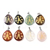 Natural Mixed Gemstone Pendants G-F786-09D-1