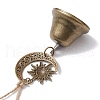 Iron Bell Pendant Decoration HJEW-JM02232-4