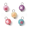 Alloy & Acrylic Pendants PALLOY-JF03884-2