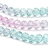 Transparent Painted Glass Beads Strands X1-DGLA-A034-T3mm-A10-4