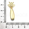 Rack Plating Brass Micro Pave Cubic Zirconia Pendants KK-K401-58G-3