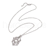 3Pcs 3 Sizes 304 Stainless Steel Macrame Pouch Empty Stone Holder Necklace Making NJEW-JN05239-7