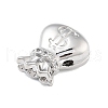 Rack Plating Brass Micro Pave Cubic Zirconia Beadss KK-B097-06P-2