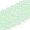 Baking Painted Imitation Jade Glass Round Bead Strands X1-DGLA-N003-10mm-08-1-1