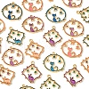 24Pcs 6 Styles Alloy Enamel Pendants FIND-FS0002-67-3