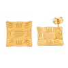 Ion Plating(IP) 304 Stainless Steel Stud Earrings for Women EJEW-L272-027G-01-2