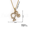 Elegant Fashion Brass Rhinestones Girl Pendant Sweet Simple Portrait Necklace NH9231-1-1