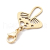 Hollow Mushroom 201 Stainless Steel Pendant Decoration HJEW-JM01978-01-4