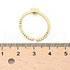 Mother's Day Rings Brass Micro Pave Cubic Zirconia Cuff Rings RJEW-M138-11G-4