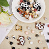 CHGCRAFT 72pcs 12 style Food Grade Silicone Focal Beads SIL-CA0003-20-4
