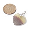 Natural Fluorite Pendants PALLOY-JF02276-3