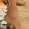 2Pcs Snake Alloy Anklets for Women FS-WGA2E8C-01-1