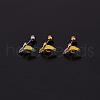 Heart Brass Micro Pave Cubic Zirconia Cartilage Earrings for Women WG9FBC0-15-1