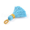 Polycotton(Polyester Cotton) Tassel Pendant Decorations FIND-N006-01-3