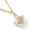 Electroplate Star Glass Jewelry Sets SJEW-JS01120-01-4