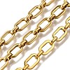 Ion Plating(IP) 304 Stainless Steel Rectangle Link Chains CHS-S012-26G-A-1