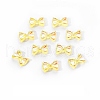 Electroplated Bowknot Resin Cabochons MRMJ-R128-16G-1