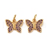 304 Stainless Steel Rhinestone Pendants STAS-U061-39G-01-1