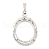 925 Sterling Silver Pendant Cabochon Settings STER-B005-16P-1