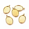 Alloy Pendant Cabochon Settings PALLOY-2421-AG-LF-1