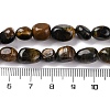 Natural Yellow Blue Tiger Eye(Dyed & Heated) Beads Strands G-G146-A17-01-5